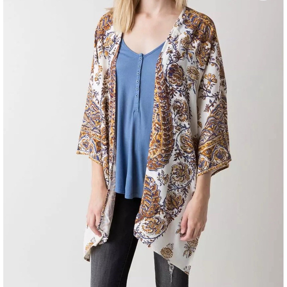 Billabong Tame Heart Cardigan Kimono‎ Petite Small Coverup